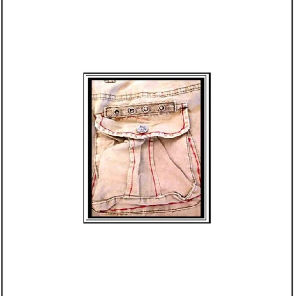 Rare & Unique Very Fashionable Safari Cargo Expedition 100% Cotton Khaki Pants